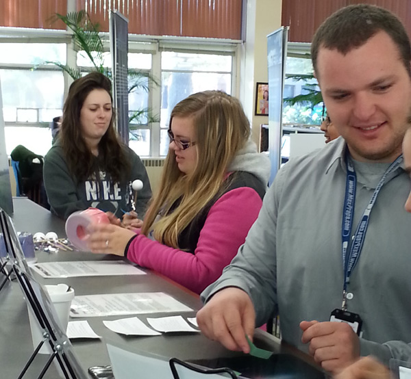 HTE Visits Aurora University, Phillips Library